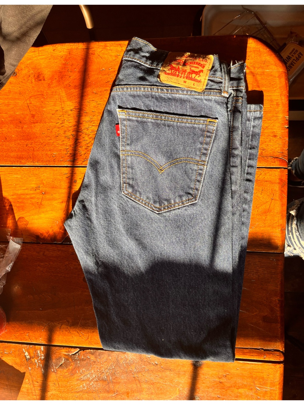 Levi's Men's 505 Straight Jeans - Dark Blue